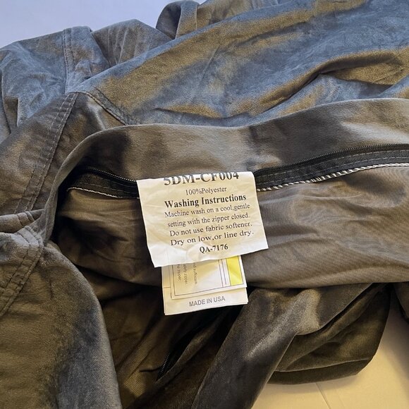 GT Ventures Gray 4’ Round Beanbag Cover 5DM-CF004 - Picture 2 of 11